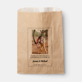 自分の写真を作成する結婚ありがとう フェイバーバッグ