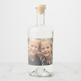 自分の写真を作成する リキュールボトルラベル