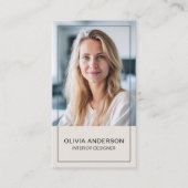 自分の写真を作成するQRソーシャルメディアプロフェッショナル 名刺 (正面)