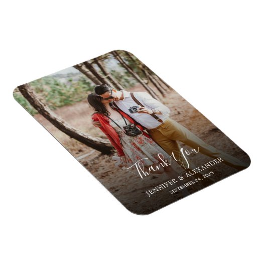 自分の写真を作成す結婚る マグネット (右側)