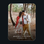 自分の写真を作成す結婚る マグネット<br><div class="desc">デザインご自身の写真ありがとう結婚ござ磁気カード。お客エレガント様に感謝の言葉を伝える写真マ結婚グネット。自分の写真を追加したり、自分の文字や名前を追加できる。</div>