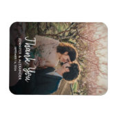 自分の写真を作成す結婚る マグネット (横)