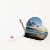 自分の写真を作成シンプルビーチの日の出 ノートブック (内部)