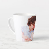 自分の写真を作成パーソナライズされたする カフェラテマグ (左アングル)