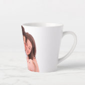 自分の写真を作成パーソナライズされたする カフェラテマグ (右)