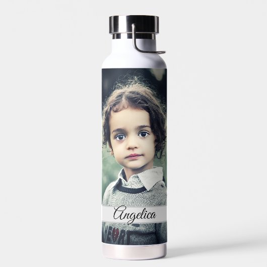 自分の写真を作成パーソナライズされた ウォーターボトル (左面)