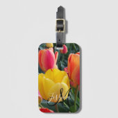 自分の写真を作成モノグラムの ラゲッジタグ (正面縦)