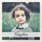 自分の写真を作成 ガラスコースター (正面)