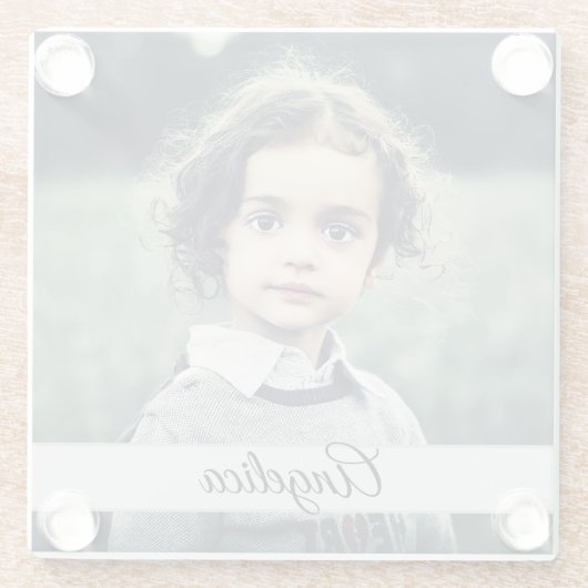 自分の写真を作成 ガラスコースター (裏面)