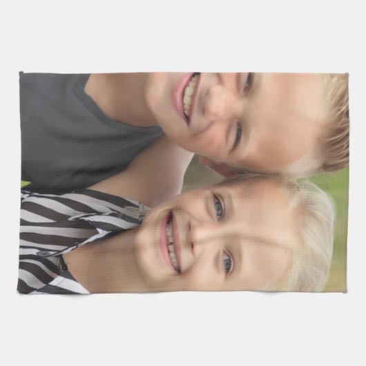 自分の写真を作成 キッチンタオル (横)