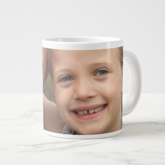自分の写真を作成 ジャンボコーヒーマグカップ (正面右)