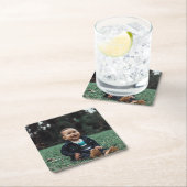 自分の写真を作成 スクエアペーパーコースター (インサイチュ)