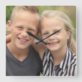 自分の写真を作成 スクエア壁時計 (正面)