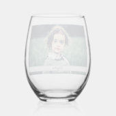 自分の写真を作成 ステムなしワイングラス (裏面)