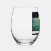 自分の写真を作成 ステムなしワイングラス (右)