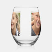 自分の写真を作成 ステムなしワイングラス (右)