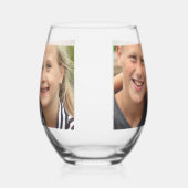 自分の写真を作成 ステムなしワイングラス (左)