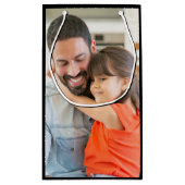 自分の写真を作成 スモールペーパーバッグ (裏面)