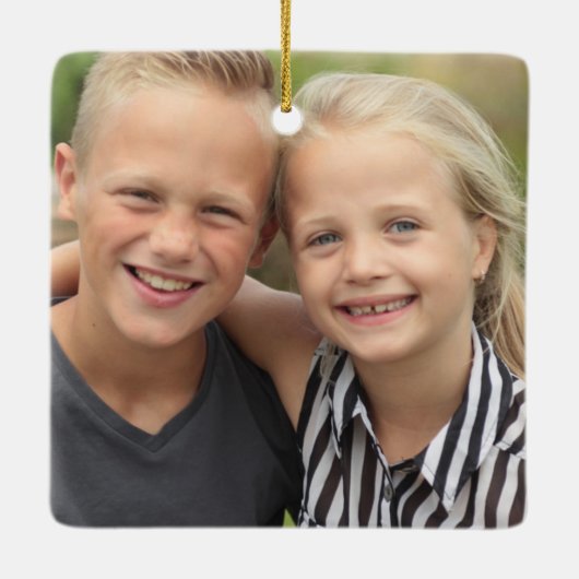 自分の写真を作成 セラミックオーナメント (裏面)