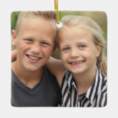 自分の写真を作成 セラミックオーナメント (正面)