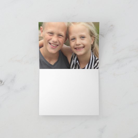 自分の写真を作成 ノートカード (内部)