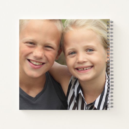 自分の写真を作成 ノートブック (裏面)