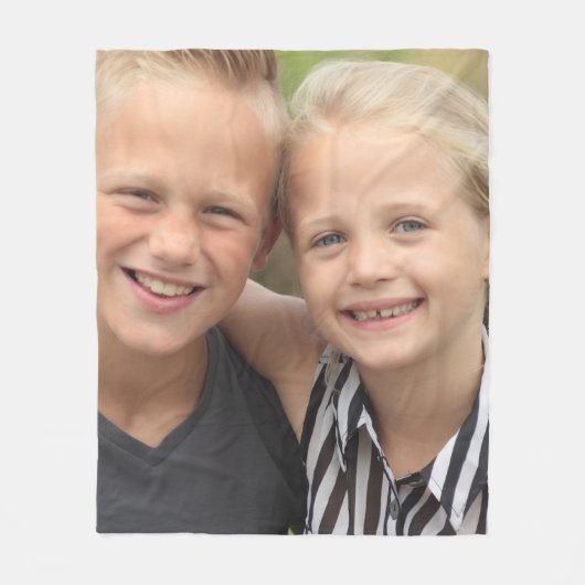 自分の写真を作成 フリースブランケット (正面)
