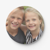 自分の写真を作成 ペーパープレート (正面)