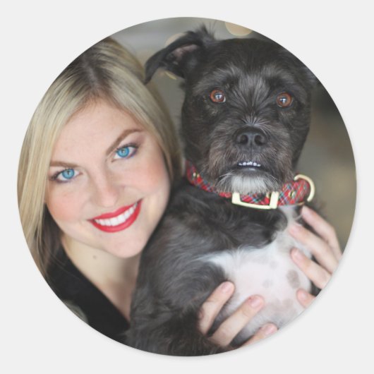 自分の写真を作成 ラウンドシール (正面)