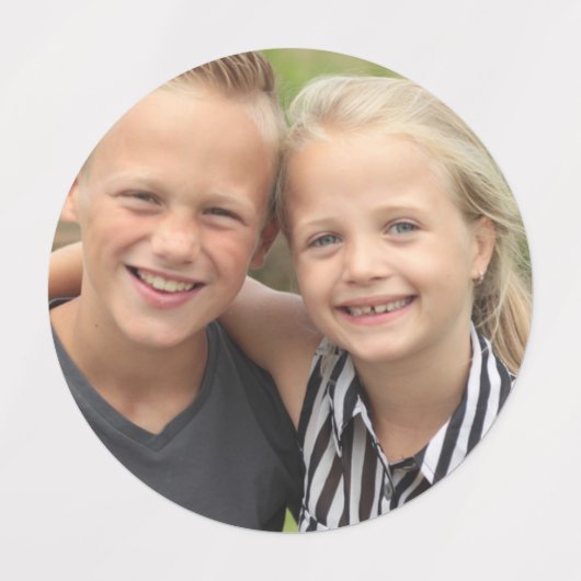 自分の写真を作成 ラベル (デザイン2)