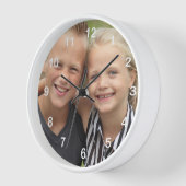 自分の写真を作成 壁時計 (傾斜)
