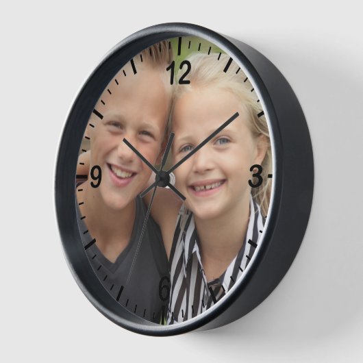 自分の写真を作成 壁時計 (傾斜)