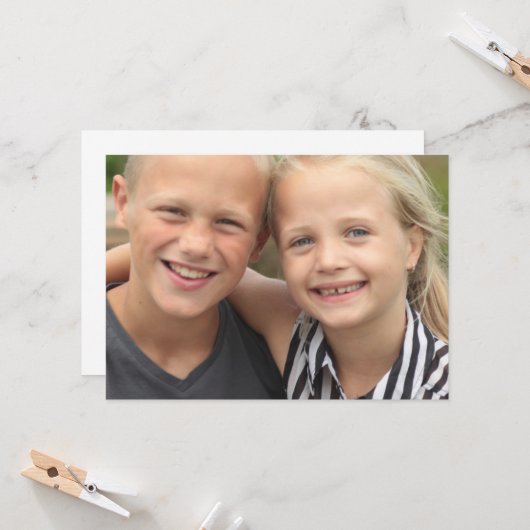 自分の写真を作成 招待状 (正面/裏面インサイチュ)