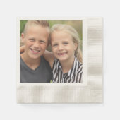 自分の写真を作成 縁ありカクテルナプキン (正面)