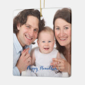 自分の写真を作成Hanukkah セラミックオーナメント (左)