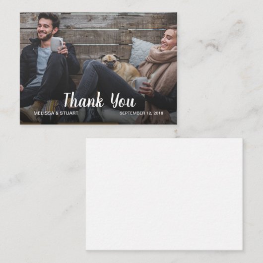 自分の写真を作結婚成する ノートカード (正面/裏面)