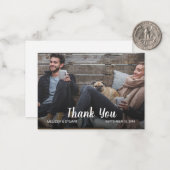 自分の写真を作結婚成する ノートカード (正面/裏面インサイチュ)