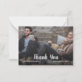 自分の写真を作結婚成する ノートカード (正面)