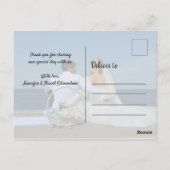 自分の写真を作結婚成する ポストカード (裏面)