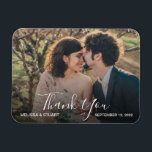 自分の写真を作結婚成する マグネット<br><div class="desc">自分の写真を作成する結婚ありがとう。この非常に個人的なサンキューカードを全結婚客に送信する。自分の写真と文字、名前、日付を追加する。</div>