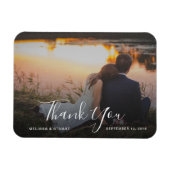 自分の写真を作結婚成する マグネット (横)