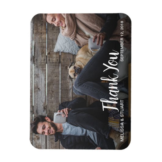 自分の写真を作結婚成する マグネット (縦)