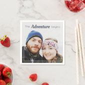 自分の写真を使う冒険が始ま結婚る スタンダードカクテルナプキン (インサイチュ)