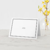 自分の写真を使う – ダブルブラック縁ど カード (黄色い花)