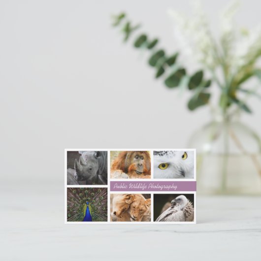 自分の写真を使う 名刺 (スタンド正面)