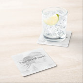 自分の写真を挿入するデザイン紙コースター スクエアペーパーコースター (インサイチュ)