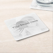 自分の写真を挿入するデザイン紙コースター スクエアペーパーコースター (アングル)