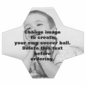 自分の写真を簡単にパーソナライズされた作成 サッカーボール (フラット)