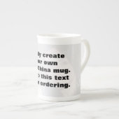 自分の写真を簡単に作成するボーン中国マグカップ ボーンチャイナマグカップ (正面右)