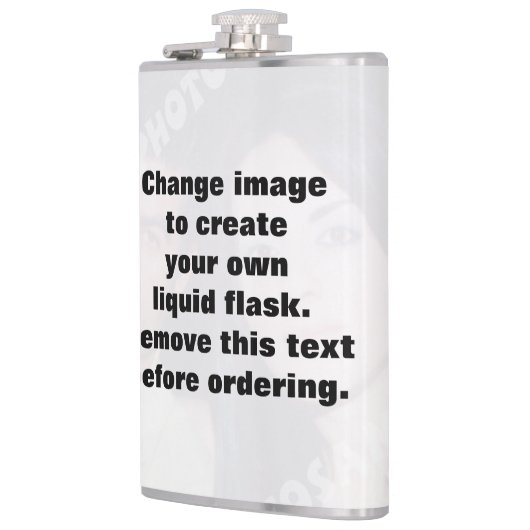 自分の写真を簡単に作成 フラスク (左)